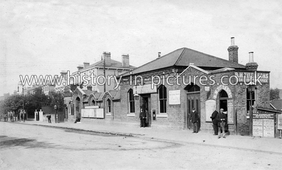 Railway Station, Stamford Hill, London, c.1904.